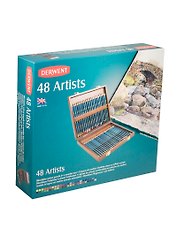 Карандаши цветные 48цв "Artist" кругл., грифель 4мм, дер.кор., (р), DERWENT