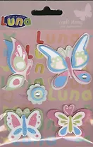 Набор для творчества LUNA Розово-голубые бабочки стикеры 5шт