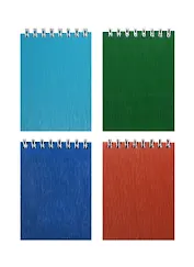 Блокнот А7 80л кл. "WOOD" пласт.обл, спираль, ассорти, Hatber