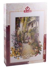 HEIDI ART PUZZLE In the Small Flower Village "Цветочный деревенский дворик" 500 48*34см 4189