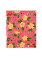 Тетрадь в клетку Paper Art, "DIY Collection. Цветочные мечты", 96 листов, в ассортименте