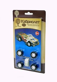 Кабриолет HL002A (с механизмом) (5+) (Сборн. деревян. модель) (20шт. в кор.)