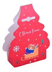 Конфеты С Новым годом Елочка (Мишка на санках)