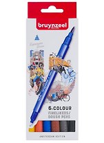 Линеры двусторонние 06цв "Brushpen Амстердам"