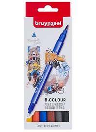 Линеры двусторонние 06цв "Brushpen Амстердам"