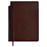Ежедневник недат. А5 160л "Сариф" коричневый, кожзам, тв.переплет, место для ручки, офсет, ляссе - 0