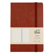 Записная книжка «Имбирный пряник» А6, 96 листов в клетку, экокожа, Joy Book