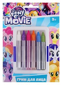 Карандаши гримировальные цветные My Little Pony (6 тон.) (88794) (3+) (коробка) (упаковка)