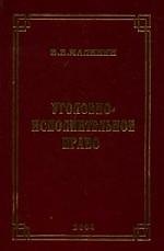 Уголовно-исполнительное право: Курс лекций