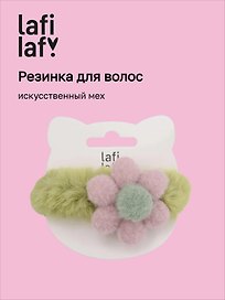 Резиночка «Цветочек», искусственный мех