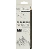 Карандаши чернографитные «Sketch&Art», 9 штук, 4B–14B, Bruno Visconti - 0