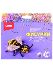 Набор для творчества ТМ Lori Фигурки из бисера "Пчелка Жужа" Бис-091