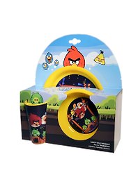 ANGRY BIRDS Набор пластик.из 3-х пр.желт.Ночь