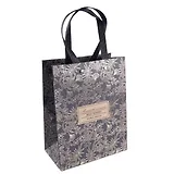 Пакет А5 18*23*10 "Цветы на черном" жен., бум.мат.ламинат