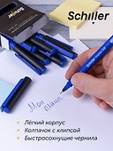 Ручки капиллярные синие 12шт "Fineliner" 0,6мм, Schiller - 1