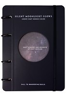 Тетрадь 120л кл. "Moonlight", синий, на кольцах, тиснение фольгой, обл. кож.зам