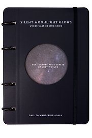 Тетрадь в клетку Moonlight. Синий, 120 листов, на кольцах, InFolio