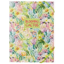 Папка на резинке «Blooming cactus» А5, пластик