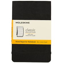 Записная книжка «Reporter Soft» А6, 96 листов в линейку, чёрная, Moleskine