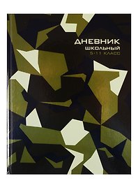 Дневник для средних и старших классов Феникс+, "Хаки геометрия"