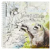 Скетчбук для акварели «Еноты», 20 листов, 19.5 х 19.5 см