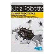 Конструктор Умный Робот-краб, 11 деталей. KidzRobotix/ КидзРоботикс 4М