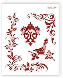 Трафарет пластиковый многоразовый Птичка... (20х25) (Л-036)
