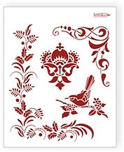 Трафарет пластиковый многоразовый Птичка... (20х25) (Л-036)