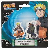 Ластики 2 штуки "Naruto" фигурные, блистер - 0