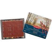 Карандаши цветные «Drawing», 24 цвета, природные оттенки, Derwent - 1