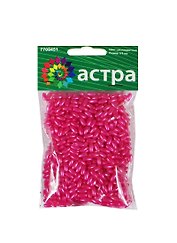 Бусины пластиковые (G23) (7708436) (3х6мм) (25гр.) (ярко-розовые) (упаковка)
