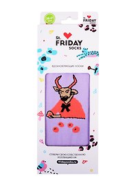 Дизайнерские носки St.Friday Тёлочка с персиками,  (38-41)