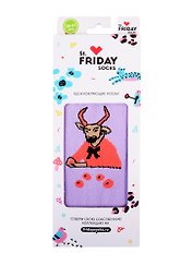 Дизайнерские носки St.Friday Тёлочка с персиками,  (38-41)