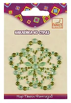Набор для творчества FANCY CREATIVE Наклейка из страз Калейдоскоп, 6*6см, полимерная в асс.