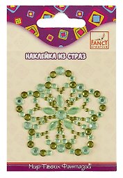 Наклейка из страз «Калейдоскоп», 6х6 см, Fancy Creative, в ассортименте