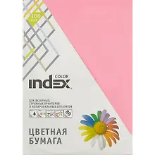 Цветная бумага ярко-розовая 100 листов А4, Index Color