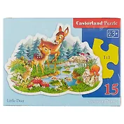 Пазл Castorland Маленький олененок 15эл 22,2*16,5см В-015115