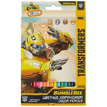 Карандаши цветные «Transformers», Academy Style, 18 цветов