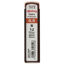 Грифели 0,5мм 12шт "Rotring Tikky" В, Rotring