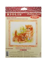 Набор для вышивания крестом Риолис Рыжие котята (1391) (692565) (25х25см) (упаковка)