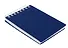 Блокнот А7 80л кл. "CANVAS" синий, пласт.обл, спираль - 2