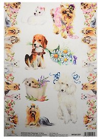 Декупажная карта Верный друг  21*30см