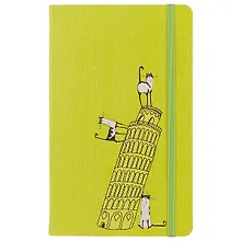 Книга для записей «Funny Stories-3», А5, 96 листов, линованная, искусcтвенная кожа, твердая обложка, с ляссе, Paper Art