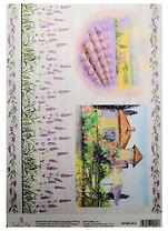 Декупажная карта Прованский дворик 21*30см