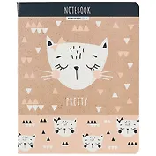 Тетрадь в клетку Academy Style, "Коты", 48 листов, в ассортименте