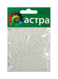 Набор д/творчества АСТРА Бисер 11/0 20гр 121 белый