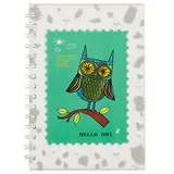 Тетрадь в клетку Hai Bin, Hello owl, 80 листов, в ассортименте