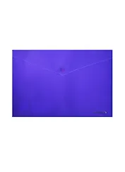 Папка-конверт А4 с кнопкой, диагональ, ассорти, Office Point