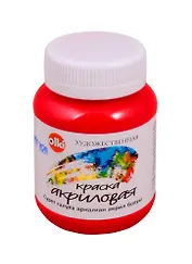 Акрил художественный 100 мл красная ОЛКИ