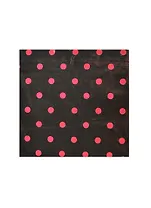 Салфетки д/декупажа двухслойные черные с красным горохом (100-Р) (33*33) (упаковка)